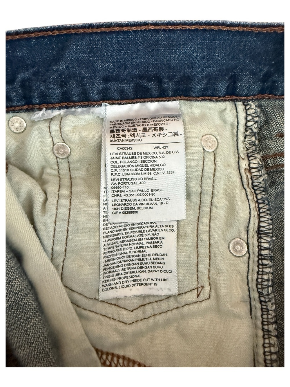 Levi Men's 569 Loose Straight-Leg Blue Jeans- 32 x 32 - Picture 8 of 12